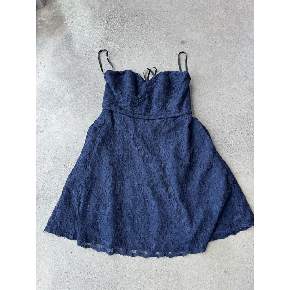 Disney Fairytale Wedding Alfred Angelo Dress Womens 18 Blue Lace Sweetheart